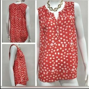 Velvet by Graham & Spencer Red Polka Dot Top